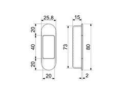 Richter Czech RK handle. MUS.SALO - matt anthracite