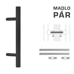 FT - HANDLE code K10 â‚¬Å¡Â¬Â¹Ã†â€™Â¦ 35 mm UN pair - Round off-set handles