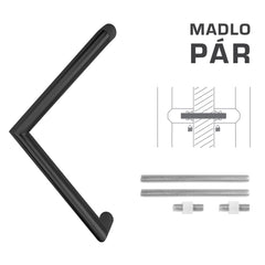 FT - HANDLE code K14 â‚¬Å¡Â¬Â¹Ã†â€™Â¦ 30 mm UN pair - Round off-set handles