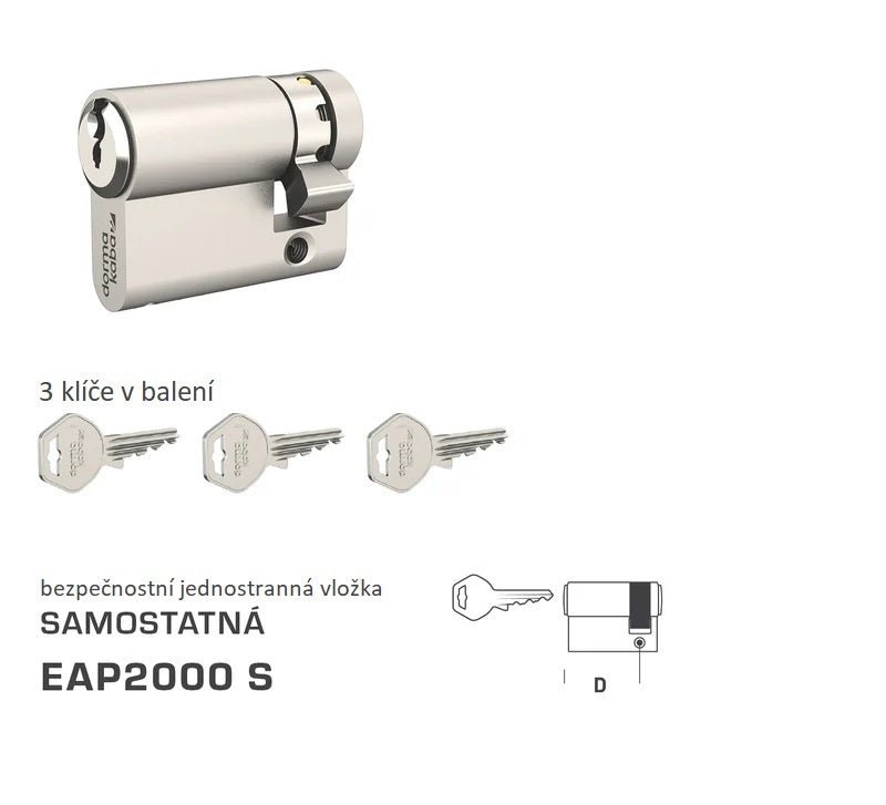 DORMAKABA DK - EAP2000 S single-sided - Separate safety inserts - BT3