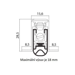 CO - 1800 XNS THRESHOLD EXTENSION RAIL