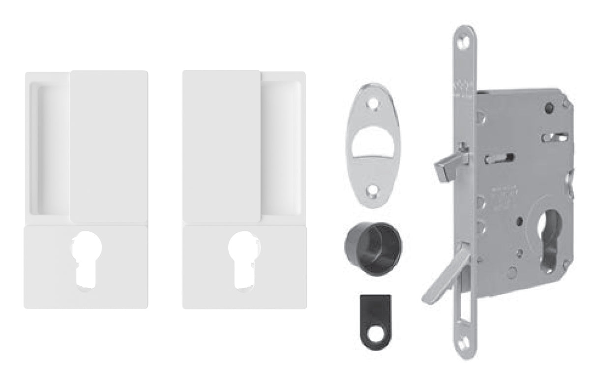 AGB - Set for sliding doors WAVE - HR PZ - shells and handles for sliding doors