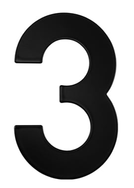 M.P MP - House number "3" - 152 mm