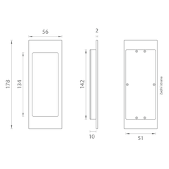 AS - Mussels - 240 - Shells and handles for sliding wooden doors