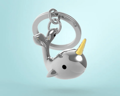 MTM - KEY KEY - Whale with golden horn - Key rings