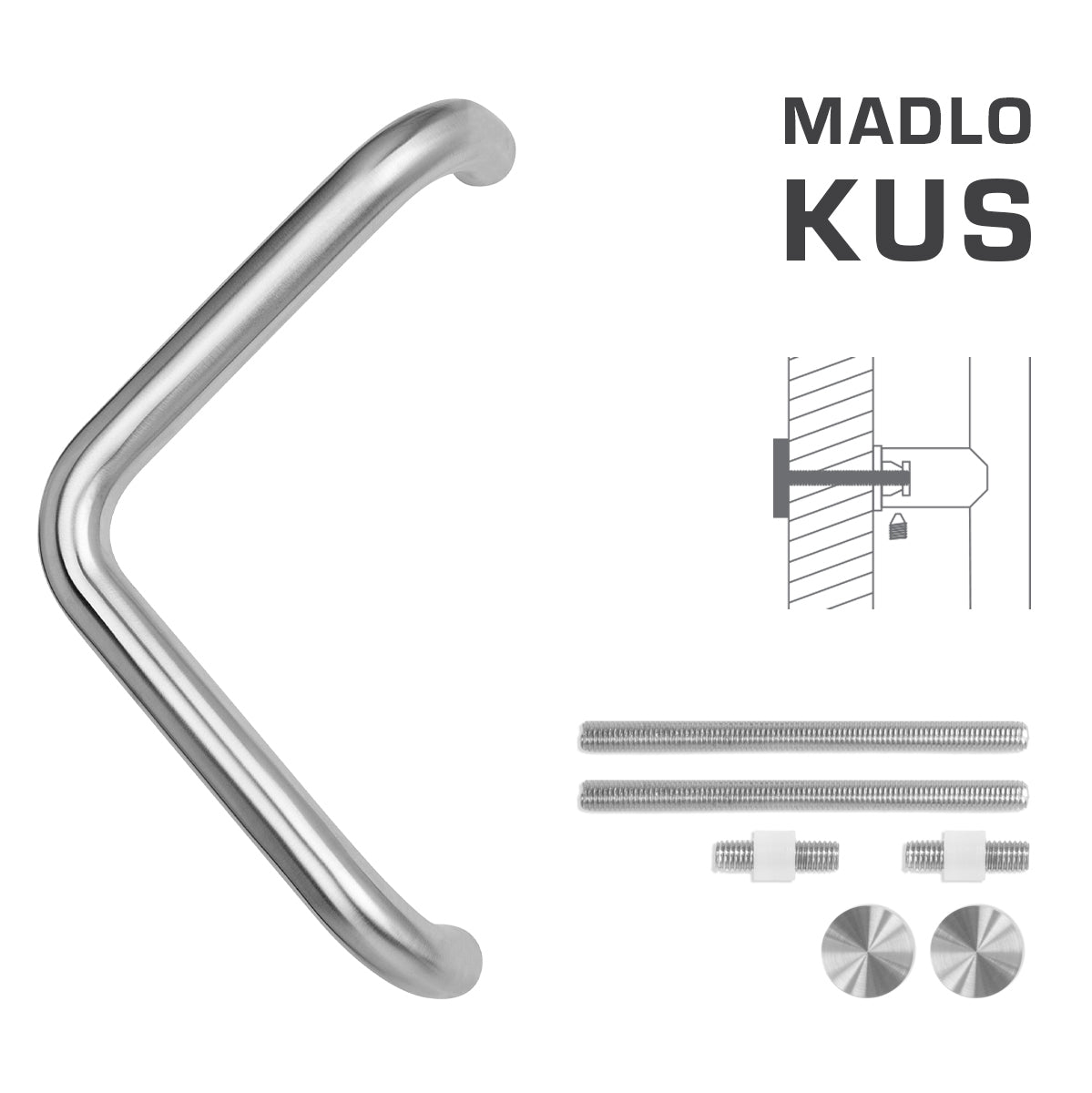 FT - HANDLE code K14T â‚¬Å¡Â¬Â¹Ã†â€™Â¦ 32 mm UN pc - Round off-set handles