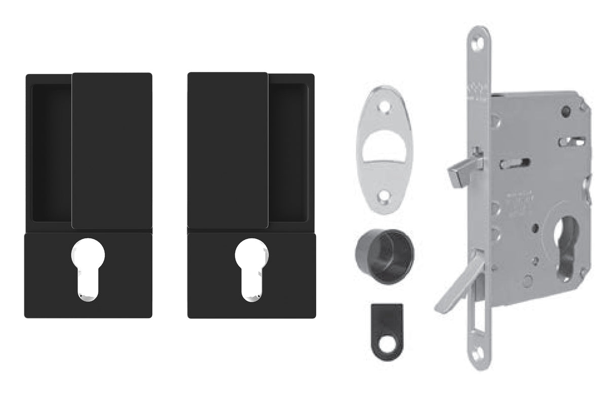 AGB - Set for sliding doors WAVE - HR PZ - shells and handles for sliding doors