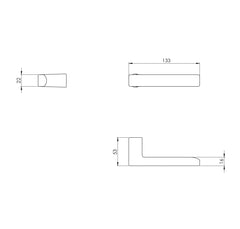 BORING - VERUM ITALY VM - BAAR - Minimalist handles without rosettes