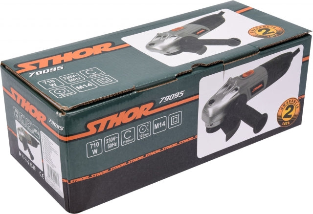 Angle grinder 125 mm, 710W, 11000 rpm