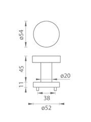 Tupai TI - BALLS Round Rosette - R 2006
