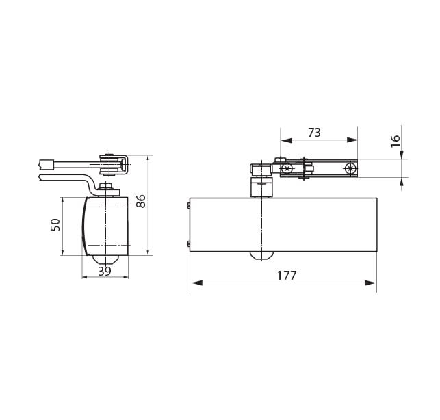 GZ - TS 1500 hanger self-closer