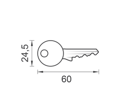DORMAKABA DK - AP1000 US toothed master key - HK - AP1000 keys