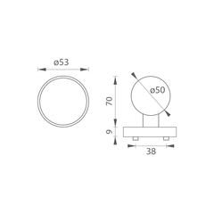 FT - Ball 326 Round Rosette - R