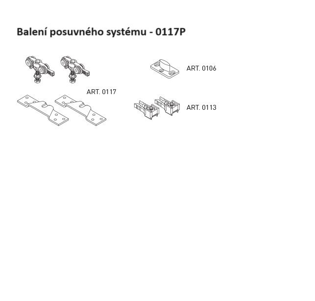 SC - Packing of sliding system 100 LEGGERA art.0117P