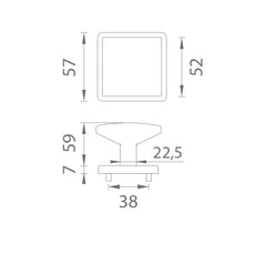AS - QUERCA HANDLE Door Handle - HR 7S