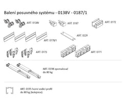 SC - SLIDING SYSTEM SERIES 100 SILENT GLASS WITH 80 KG SP