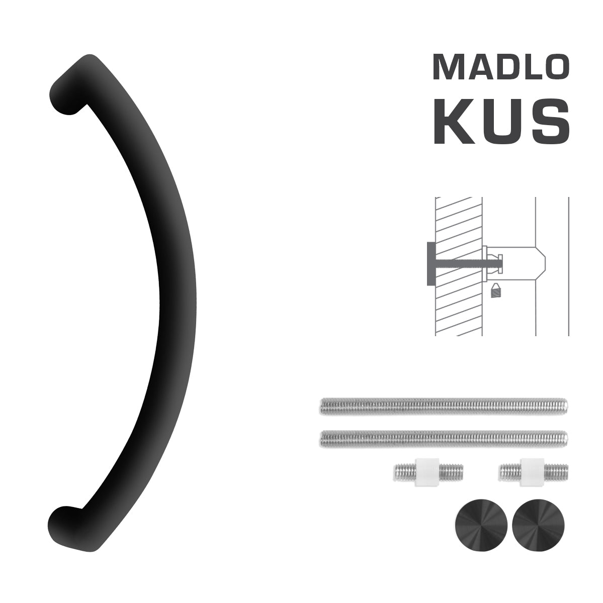 FT - HANDLE code K39 â‚¬Å¡Â¬Â¹Ã†â€™Â¦ 32 mm UN pc - Round off-set handles