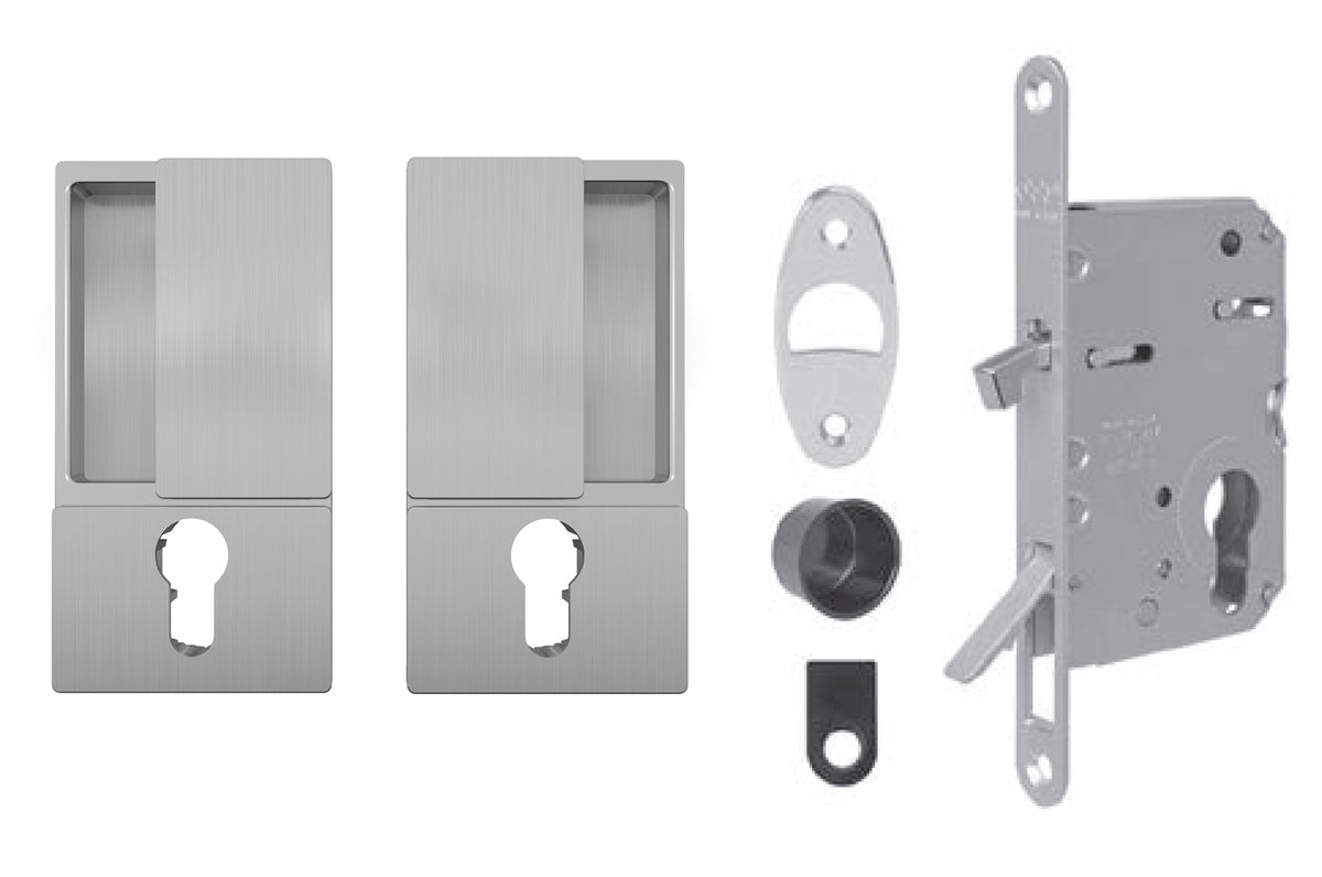 AGB - Set for sliding doors WAVE - HR PZ - shells and handles for sliding doors