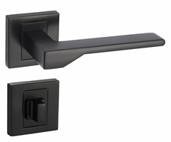 New KNV 300 Satin - Door Handle on a Square Rose