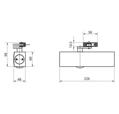 GZ - TS 2000 V self-closing frame