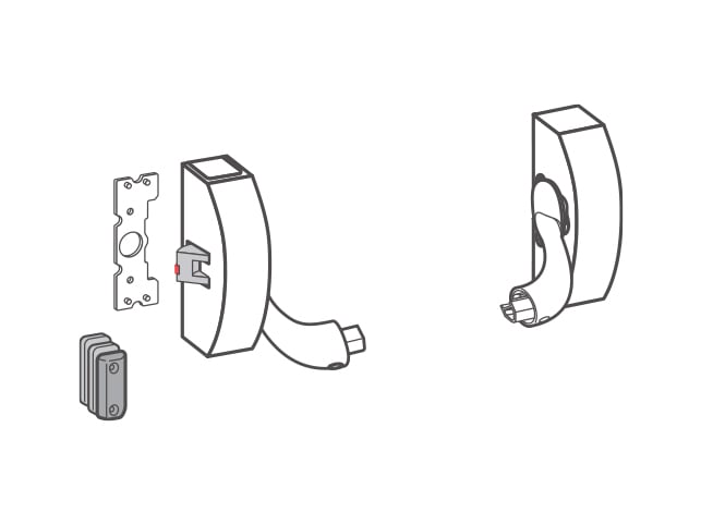 DORMAKABA DK - COMPONENTS Panic fittings Mounting Plate - PHA 2102F