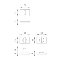 AS - ROZETA Rosette - RT 7S