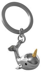 MTM - KEY KEY - Whale with golden horn - Key rings