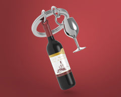 MTM - KEY - Bottle of wine - Key rings