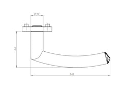 Griffwerk GK - JETTE CRYSTAL PIATTA S - R - Handles on round rosettes
