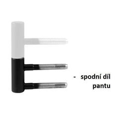 OV - Non-adjustable lower hinge 101/15