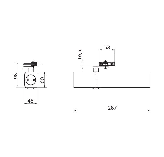 GZ - TS 4000 hanger self-closer