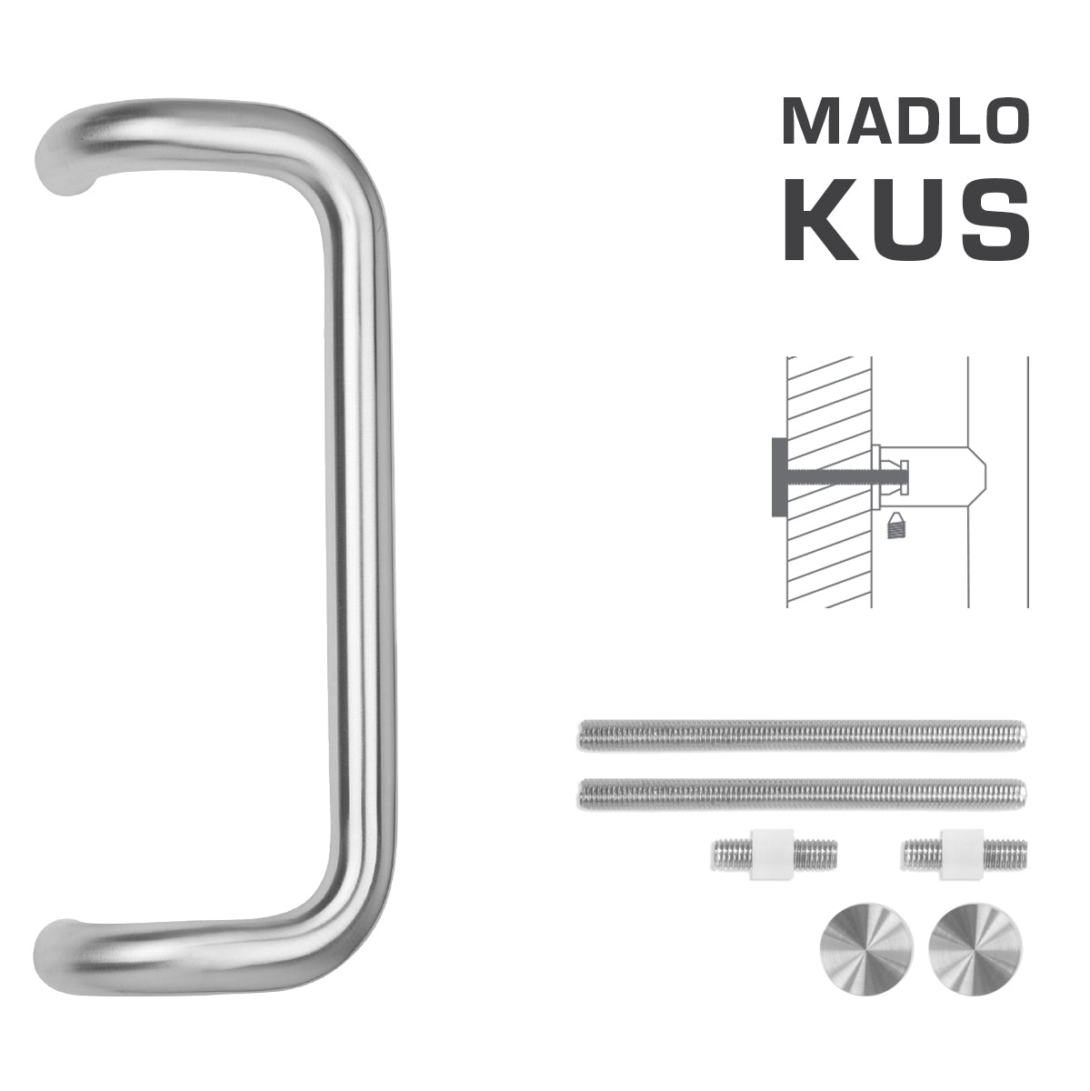 FT - HANDLE code K38 â‚¬Å¡Â¬Â¹Ã†â€™Â¦ 32 mm UN pc - Round off-set handles