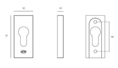 JNF - SAFETY ROSE - UHR - IN.04.35.RT - Safety and reinforced rosettes