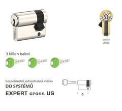 DORMAKABA DK - EXPERT cross US one-sided - System safety inserts - BT4