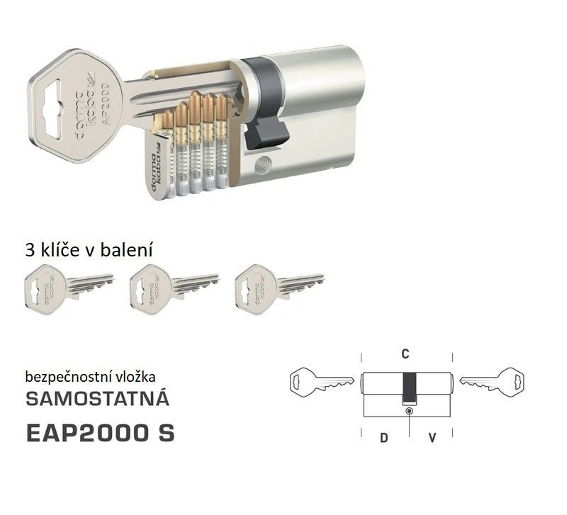 DORMAKABA DK - EAP2000 S - Separate safety inserts - BT3