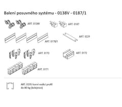 SC - SLIDING SYSTEM SERIES 100 SILENT GLASS 80 KG