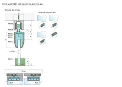 SC - SLIDING SYSTEM SERIES 100 SILENT GLASS 120 KG