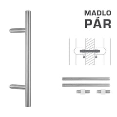 FT - HANDLE code K10 â‚¬Å¡Â¬Â¹Ã†â€™Â¦ 30 mm UN pair - Round off-set handles