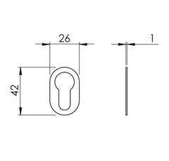 BORING - VERUM ITALY VM - ROSE - 1UOR - Narrow oval rosettes