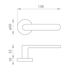 COLOMBO CB - MOOD ONE - R - Handles on round rosettes