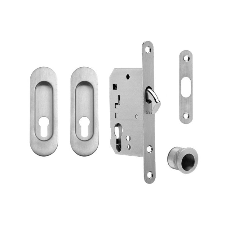 FT - Oval sliding door set - PZ / D - shells and handles for sliding doors