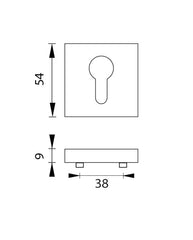 M.P MP - ROSETTA Square Rosette - HR