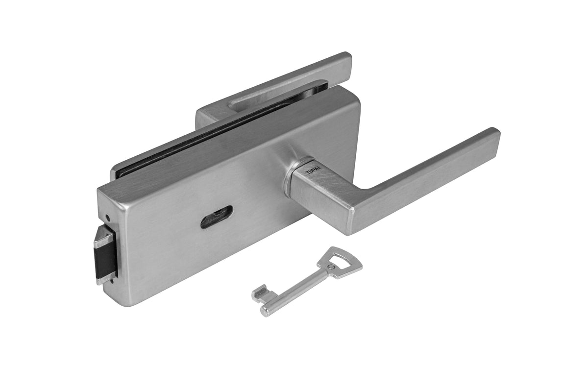 Tupai TI - LOCK for glass with handle SONIA 4025 - BB - Locks for glass doors