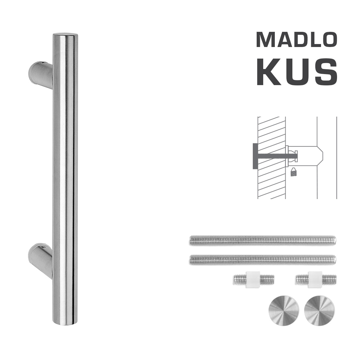 FT - HANDLE code K00 â‚¬Å¡Â¬Â¹Ã†â€™Â¦ 25 mm UN pc - Round straight handle