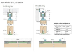 SC - SLIDING SYSTEM SERIES 100 SILENT WITH 80 KG SP