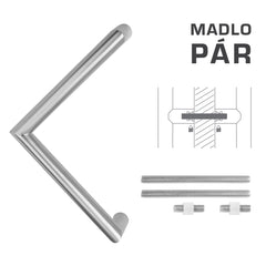 FT - HANDLE code K14 â‚¬Å¡Â¬Â¹Ã†â€™Â¦ 30 mm UN pair - Round off-set handles