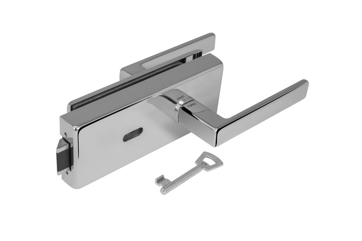 Tupai TI - LOCK for glass with handle SONIA 4025 - BB - Locks for glass doors