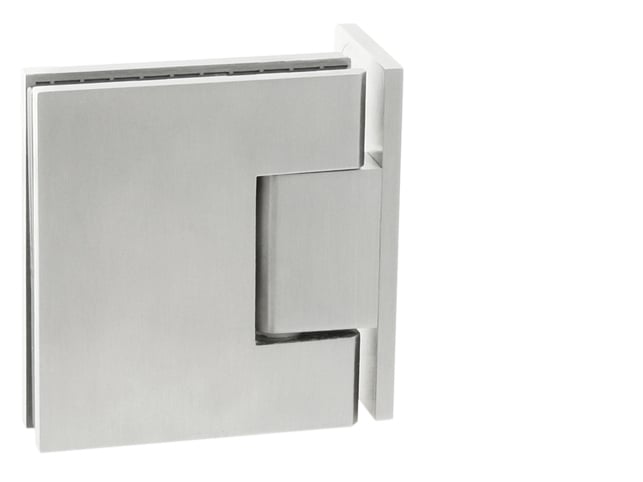 JNF - IN.05.303 Spring hinge for glass panels with stop (glass - wall)