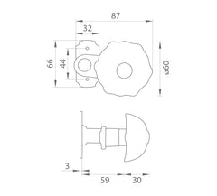 LR - Ball offset PORT 388/358 - Balls offset on rosettes
