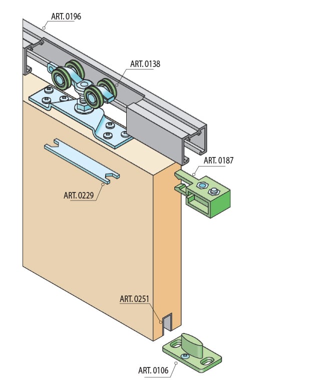 SC - SLIDING SYSTEM SERIES 100 SILENT 120 KG
